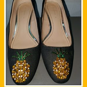 Zara Women - Pineapple Rhinestone pumps